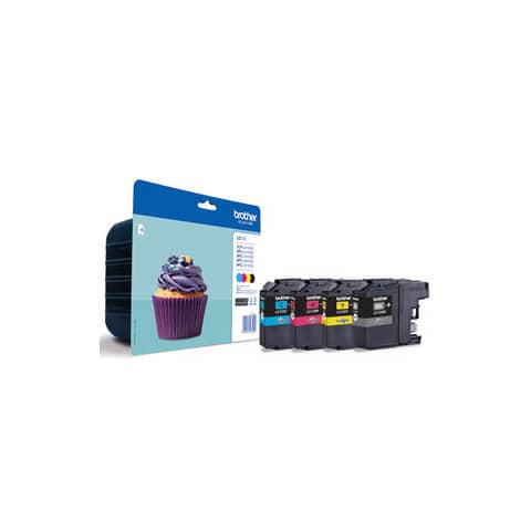Cartucce inkjet blister LC-123 Brother nero+ciano+magenta+giallo Conf. 4 – LC-123VALBP
