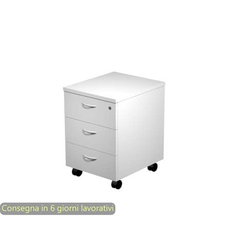 Cassettiera a tre cassetti montata grigio 41,8x52xH.59,5 cm linea Presto Artexport – 60019/9