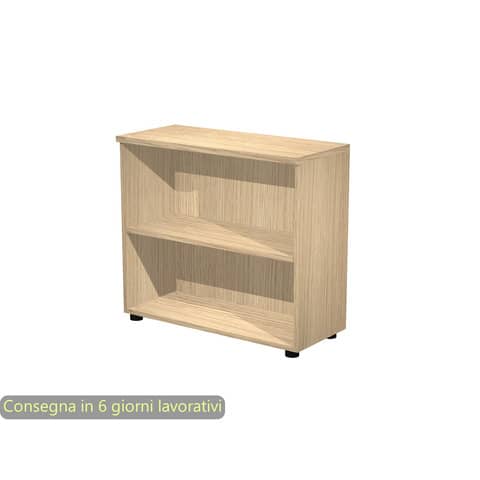 Mobile a giorno basso rovere 80x35xH.72 cm con 1 ripiano regolabile linea Presto Artexport – 030/C