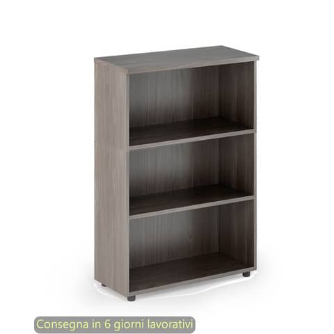 Mobile a giorno medio frassino toscano 80x35xH.120 cm con 2 ripiani regolabili linea Presto Artexport –  035/F