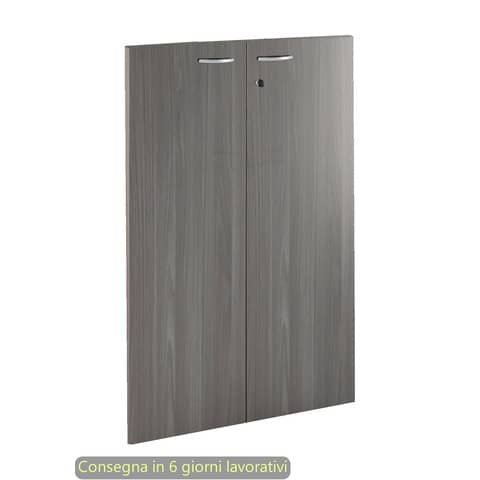 Ante con serratura frassino toscano 80×115 cm in melaminico per mobile medio linea Presto Artexport – 60069M/F