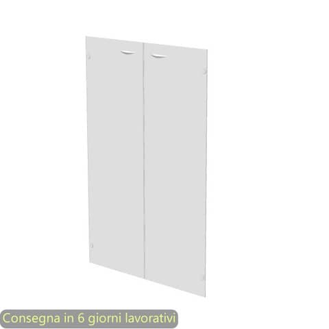 Ante senza serratura in vetro satinato 80×115 cm per mobile medio linea Presto Artexport – 70069/G