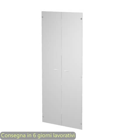 Ante senza serratura in vetro satinato 80×175 cm per mobile alto linea Presto Artexport – 70075/G