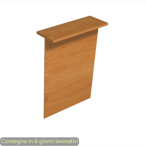 Sopralzo reception lineare noce chiaro 80x30xH.115 cm per scrivania linea Presto Artexport – RB-80/4