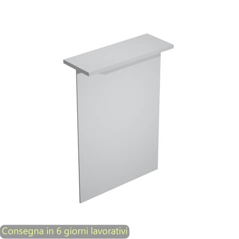 Sopralzo reception lineare grigio 80x30xH.115 cm per scrivania linea Presto Artexport – RB-80/9