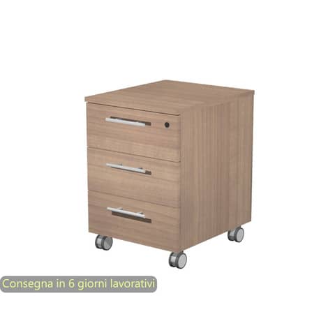 Cassettiera 3 cassetti ciliegio arabis 41,8x52xH.61,5 cm fornita montata linea Presto Artexport – 90019/K