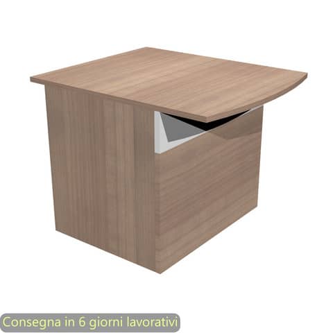 Bancone reception basso per disabili ciliegio arabis 80×97,5xH.72 cm in melaminico Musa Artexport – 2824-HB80/K3