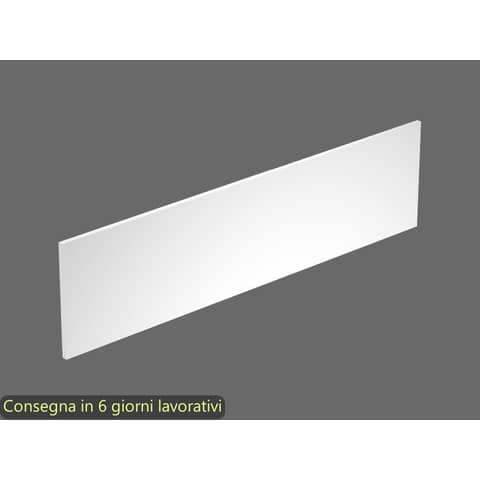 Pannello divisorio + staffe supporto per bench bianco 160×40 cm in melaminico linea Bridge Artexport – PAN-160-BTA/3