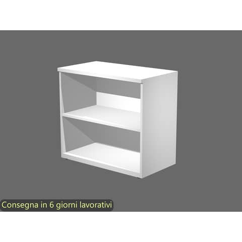 Mobile a giorno basso bianco 80x46xH.73 cm con 1 ripiano linea Bridge/Flex Artexport – BB/3