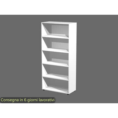 Mobile a giorno alto bianco 90x44xH.200 cm 4 ripiani inseribili – linea armadi componibili 2898 Artexport – AR/ST/3