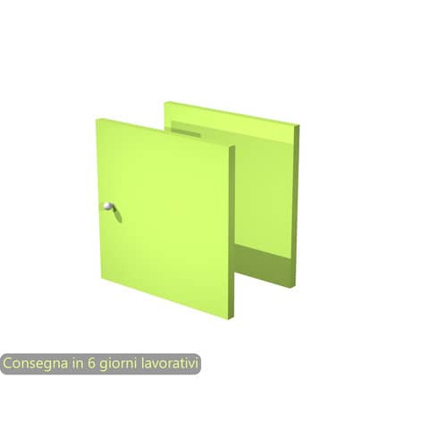 Coppia di antine verde neon per libreria componibile Maxicolor Artexport – 32,2×32,2 cm – 2A MaxC/V