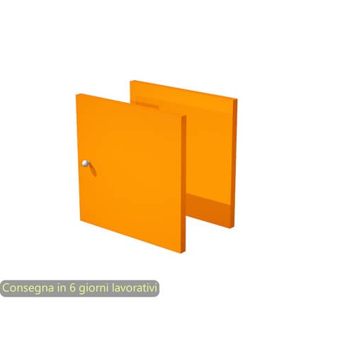 Coppia di antine arancio per libreria componibile Maxicolor Artexport – 32,2×32,2 cm – 2A MaxC/O