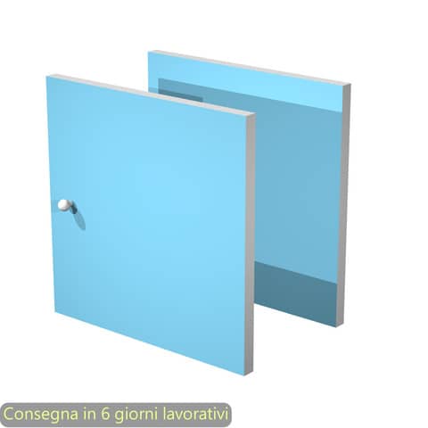 Coppia di antine azzurro per libreria componibile Maxicolor Artexport – 32,2×32,2 cm – 2A MaxC/A