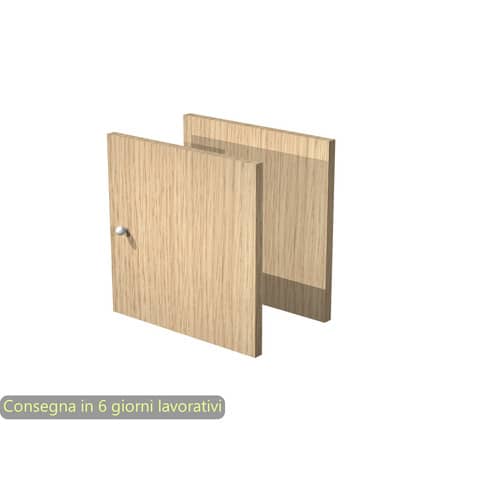Coppia di antine rovere per libreria componibile Maxicolor Artexport – 32,2×32,2 cm – 2A MaxC/C