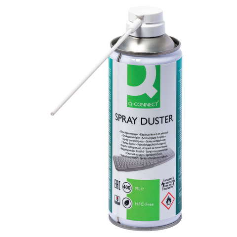 Bomboletta di aria compressa Q-Connect utilizzabile in verticale priva di HFC 400 ml – KF04499