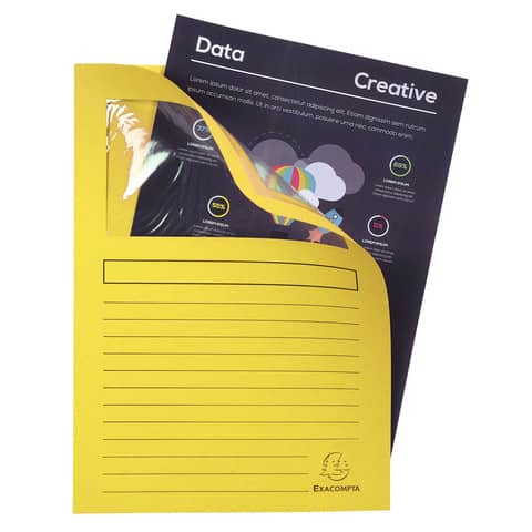 Cartelline con finestra Exacompta Forever® A4 cartoncino 120 g/m² giallo conf. da 100 – 50109E