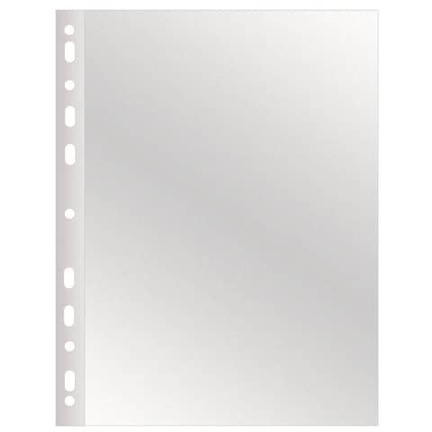 Buste a perforazione universale Q-Connect 22×30 cm medio spessore finitura liscia conf. 50 pezzi – KF11188