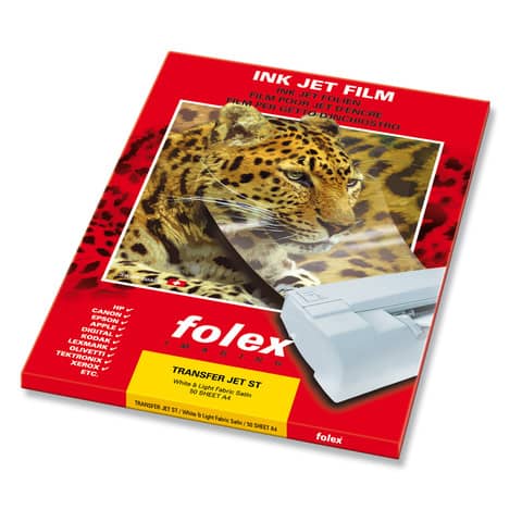 Carta speciale patinata Folex Transfer Jet ST finitura opaca A4 Conf. 50 pezzi – 04100.000.44100