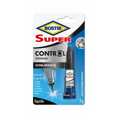 Colla attaccatutto cianoacrilica Bostik Super Control 3 gr – D2737