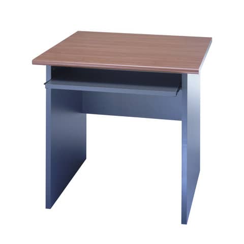Scrivania Frensy Venice 80x80x72 cm piano ciliegio – fianchi a pannello antracite – UVES80