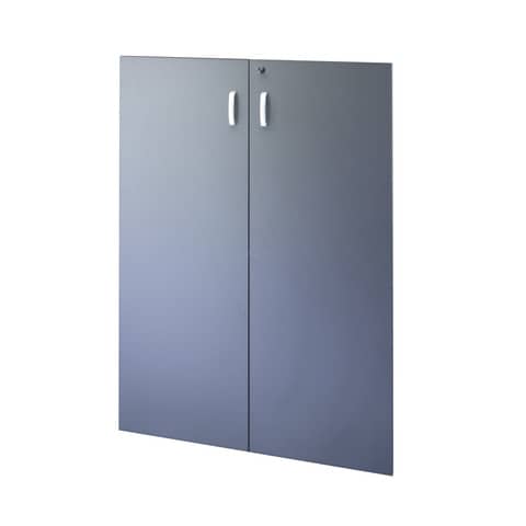 Coppia ante per mobile medio Frensy Venice doppia larghezza 90×130 cm Antracite – UVEAT139