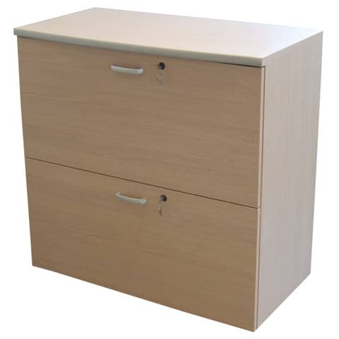 Mobile portacartelle medio Frensy EMOTION 2 cassetti – 90x45x90 cm rovere UEMMPC