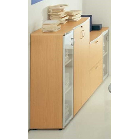 Anta alluminio-vetro Frensy EMOTION 45×130 cm sinistra UEMATV13SX