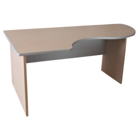 Scrivania informatica con semipenisola sinistra Frensy EMOTION 180x100x72 cm rovere – UEMWS18S