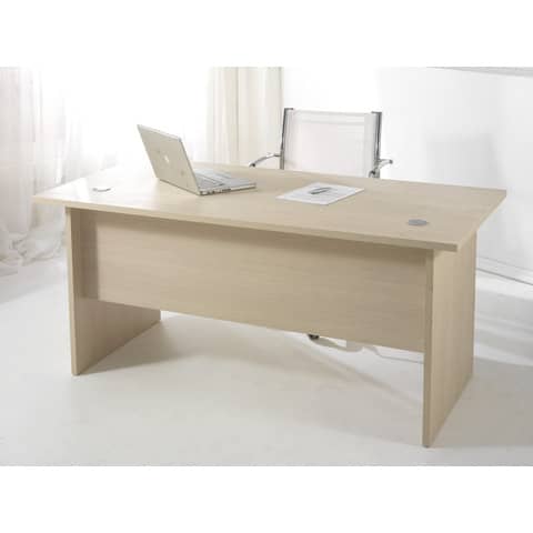 Scrivania Frensy Larix 180x80x72 cm fianchi a pannello larice ULALS180