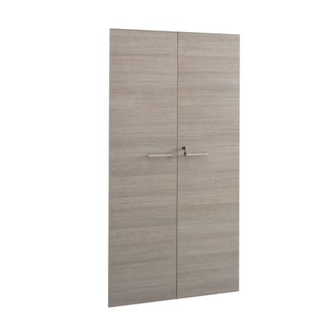 Coppia ante mobile alto largo Frensy Larix 90×180 cm rovere grigio ULAGAT18