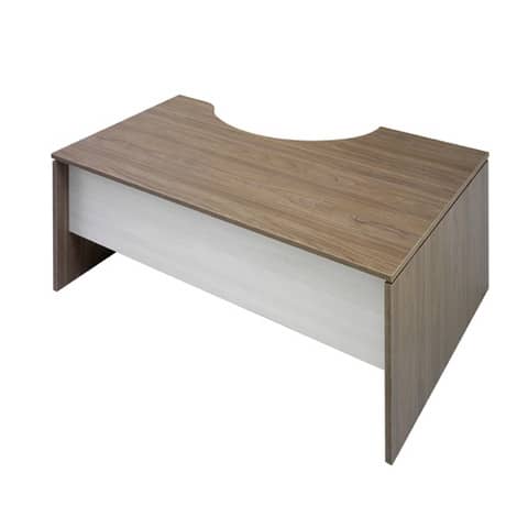 Scrivania informatica Frensy Florence semipenisola a sinistra 160x100x72 cm fianchi a pannello – olmo – UFL16SX