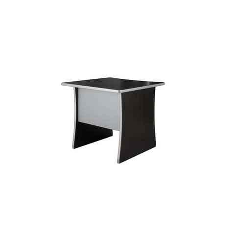 Scrivania Frensy Spirit fianchi a pannello 80x80x72 cm wengé USPWS80