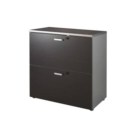 Mobile portacartelle Frensy Spirit 90x45x90 cm wengé USPWMPC