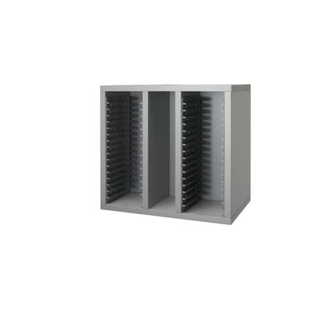 Cassetta Porta CD Frensy Spirit 42x27x39 cm top wengé – struttura argento – USPWCPCD