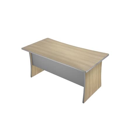 Scrivania Frensy Spirit 180x80x72 cm fianchi a pannello rovere USPRS18