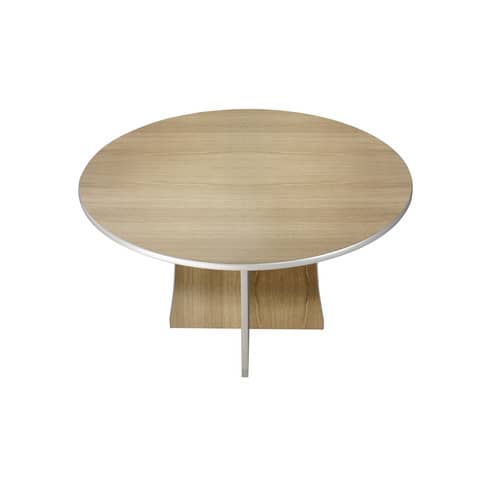Tavolo miniriunione Frensy Spirit Ø 125 cm – H.72 cm rovere USPRTR125