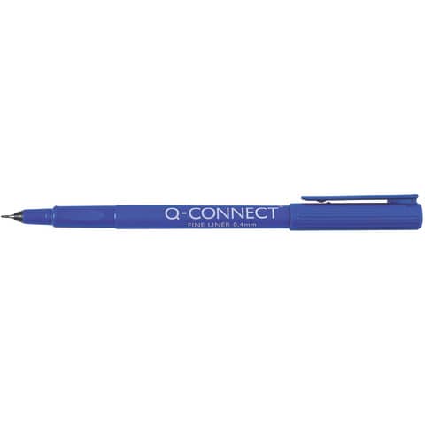 Fineliner Q-Connect 0.4 mm blu  Conf. 10 pezzi – KF25008