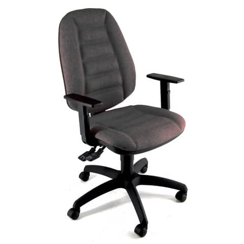 Sedia operativa girevole Unisit Cerere CRSY Eco Smart – rivestimento ignifugo grigio scuro -CRSY/IT