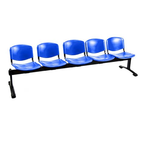 Panca 5 posti attesa Unisit Dado D5P5P – PPL blu D5P5P/BL