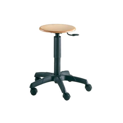 Sgabello tecnico Unisit Esos EOE8 basso – senza schienale – faggio multistrato – EOE8