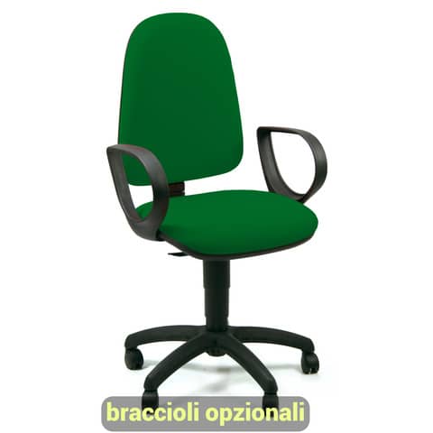 Sedia operativa girevole Unisit Jupiter JUSB/SB Eco smart – rivestimento Eco verde – JBL/EV