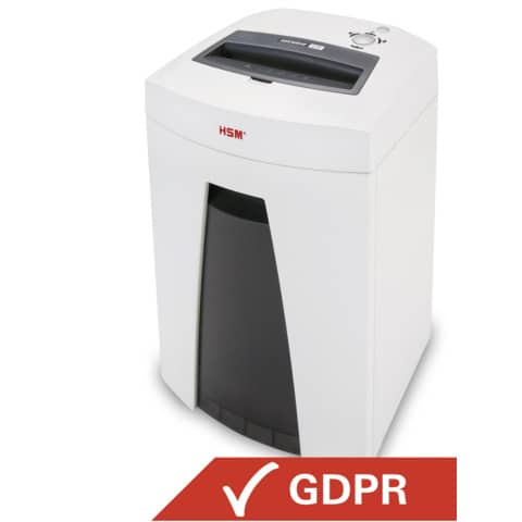 Distruggidocumenti uso moderato HSM SECURIO – C18 – P-4 – 25 L taglio a frammenti 3,9×30 mm – bianco – 1913121