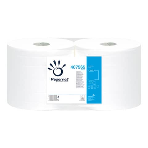 Asciugatutto Industriale Papernet Ecolabel – 800 strappi – 2 veli Conf. 2 rotoli – 407565