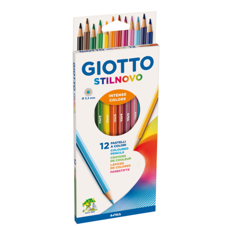 Matite colorate GIOTTO Stilnovo assortiti Astuccio da 12 – F256500