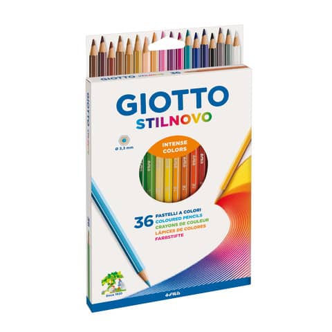 Matite colorate GIOTTO Stilnovo assortiti Astuccio da 36 – F256700