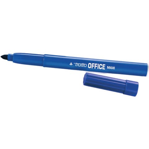Marcatori punta in fibra TRATTO Office punta conica 2 mm blu Conf. 12 pezzi – F731601