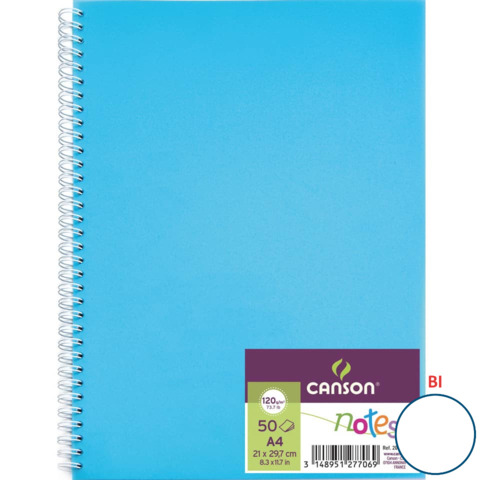 Quaderno a spirale Canson A4 – 50 fogli assortiti C200003028