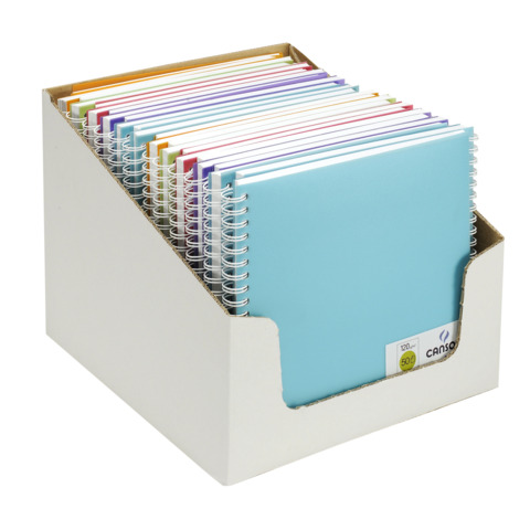 Quaderno a spirale Canson 18,5×18,5 cm – 50 ff – assortiti C200003027