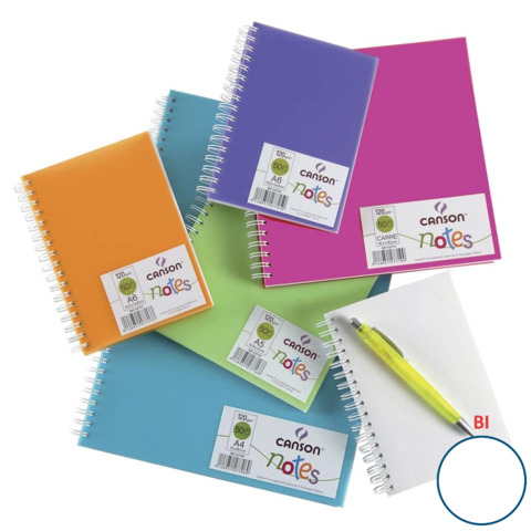 Quaderno a spirale Canson A5 – 50 fogli assortiti C200003026