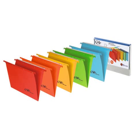 Cartelle sospese orizzontali Joker interasse 33 cm assortiti fondo a V Conf. 10 pezzi – 400/330 LINK – J7